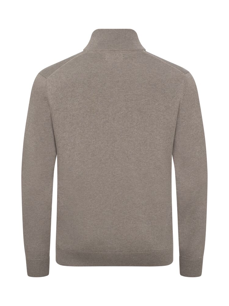 Cutter & Buck - Oakville Half Zip Sweater Heren Nougat Mélange 4XL