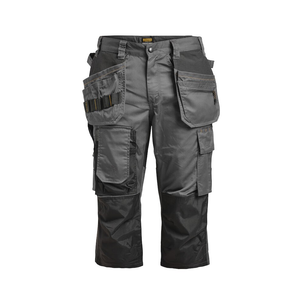 Jobman - 2362 Floorlayers Long Shorts Stretch Donkergrijs/Zwart D120