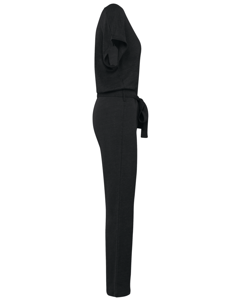 SP5004 - Tricot jumpsuit met korte mouwen voor dames in linnen SP5004 - Tricot jumpsuit met korte mouwen voor dames in linnen