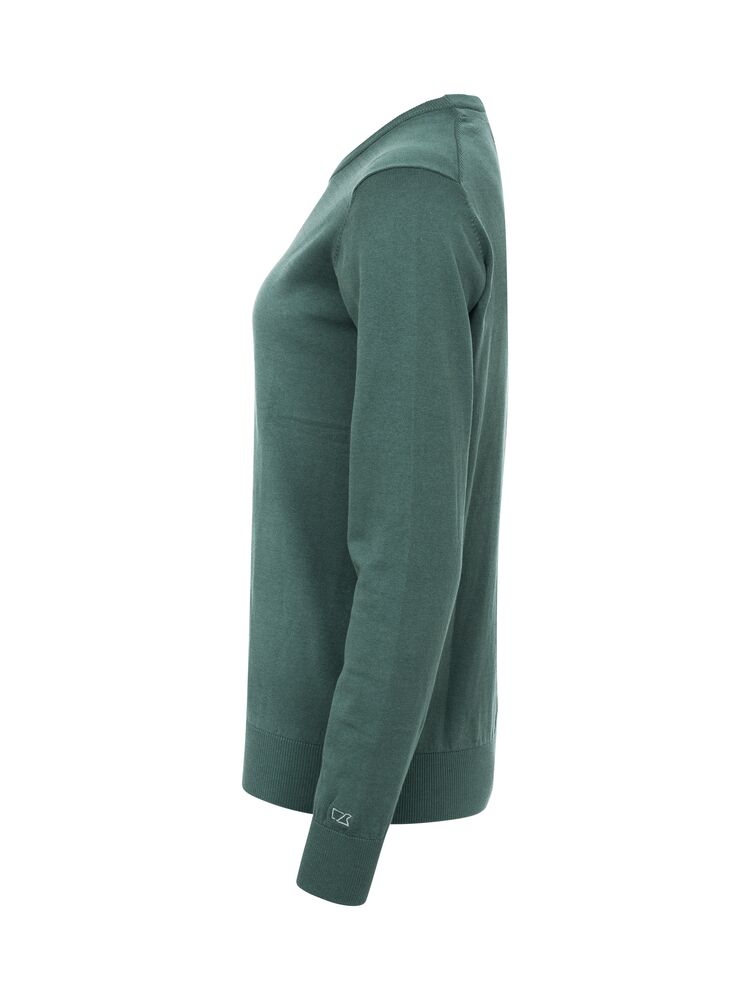 Cutter & Buck - Oakville Crewneck Dames Dennengroen XL