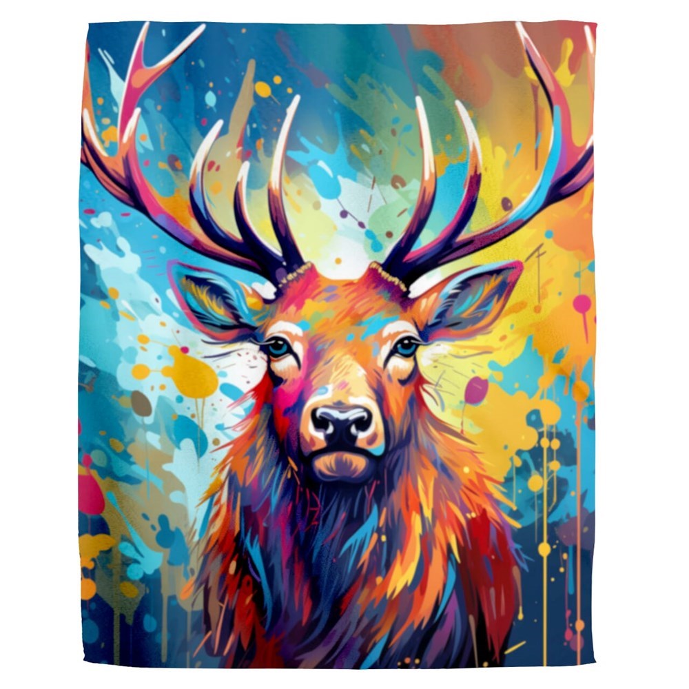 Sherpa sublimatie fleeceplaid 150x120 cm, 450 gr/m²