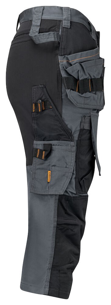 Jobman - 2362 Floorlayers Long Shorts Stretch Donkergrijs/Zwart D120
