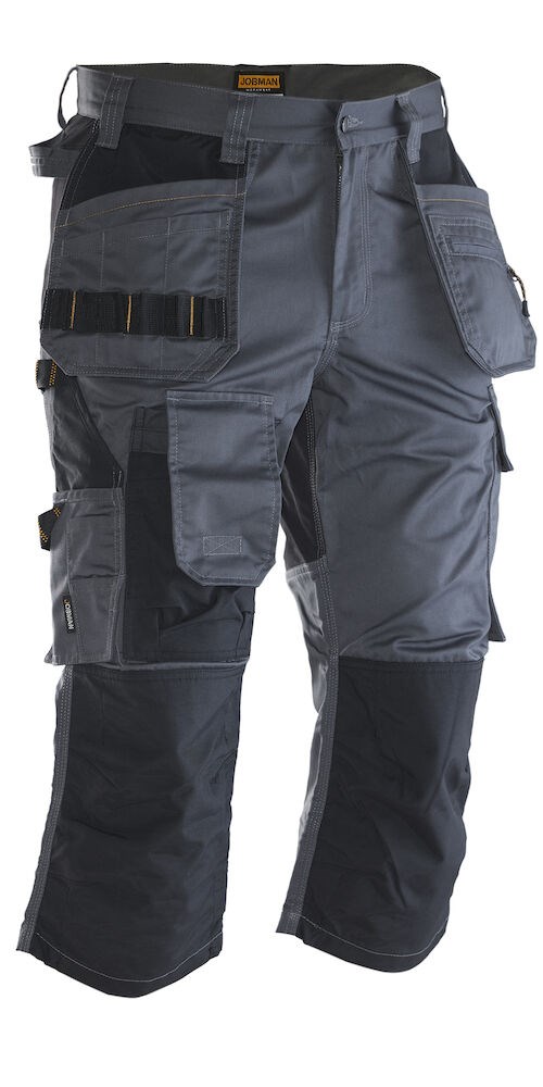 Jobman - 2362 Floorlayers Long Shorts Stretch Donkergrijs/Zwart D120