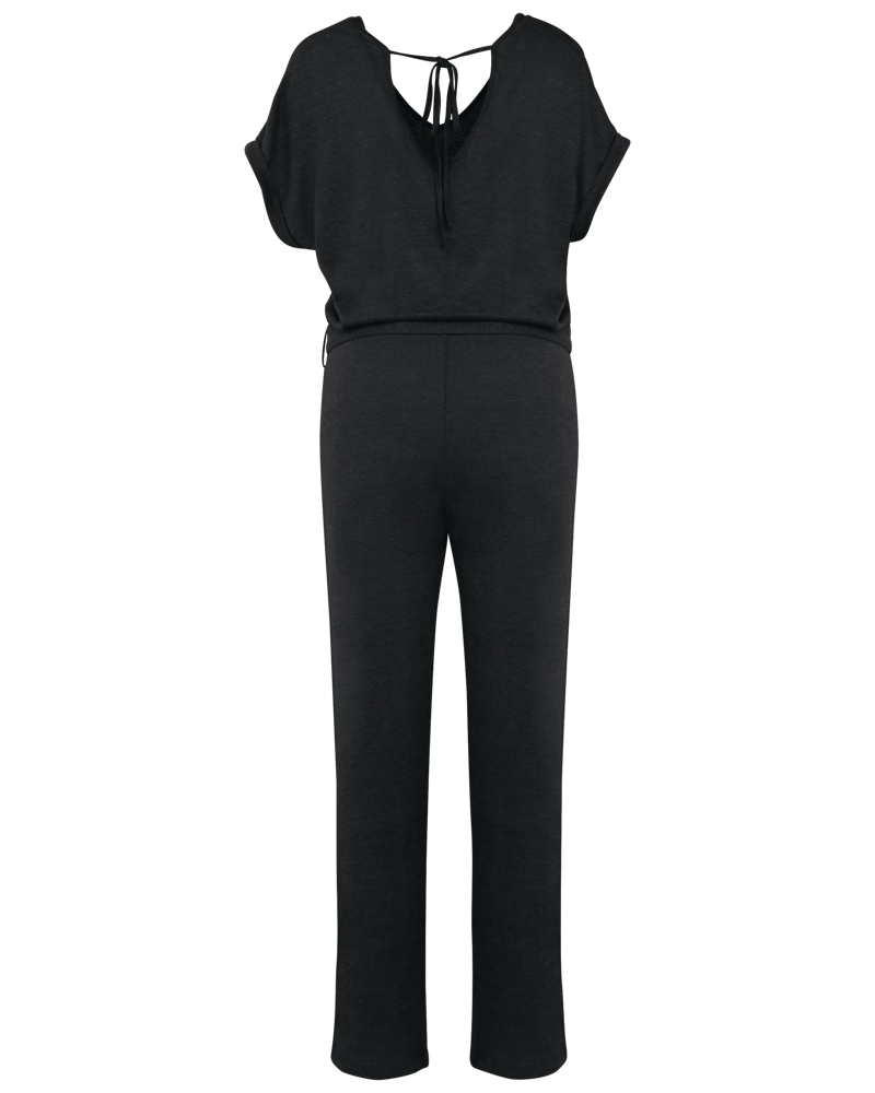 SP5004 - Tricot jumpsuit met korte mouwen voor dames in linnen SP5004 - Tricot jumpsuit met korte mouwen voor dames in linnen