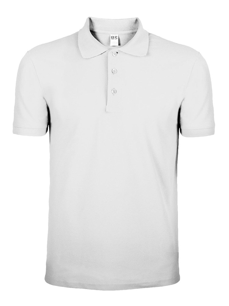 BS Evolution polo, 180 gr/m² - Wit (White)
