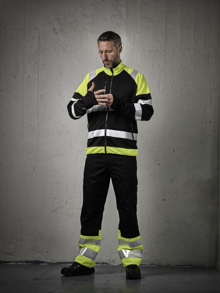 Jobman - 2314 Hi-Vis Service Trousers Navy/Geel C56 Jobman - 2314 Hi-Vis Service Trousers Navy/Geel C56