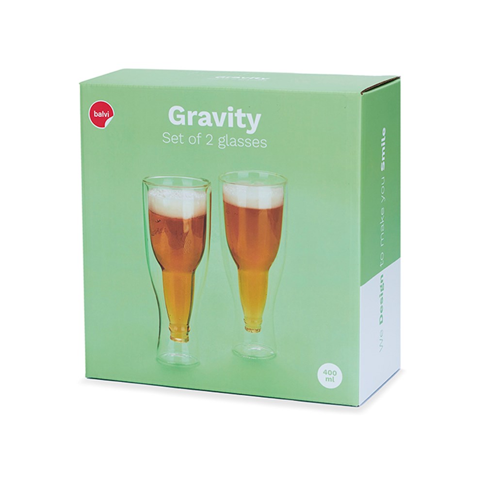 Bierglas,Gravity,400 ml,x2