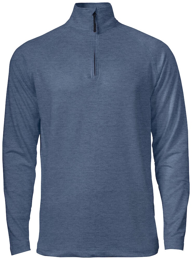 Cutter & Buck - Coos Bay Half Zip Heren Leisteen Blauw Mel. XL