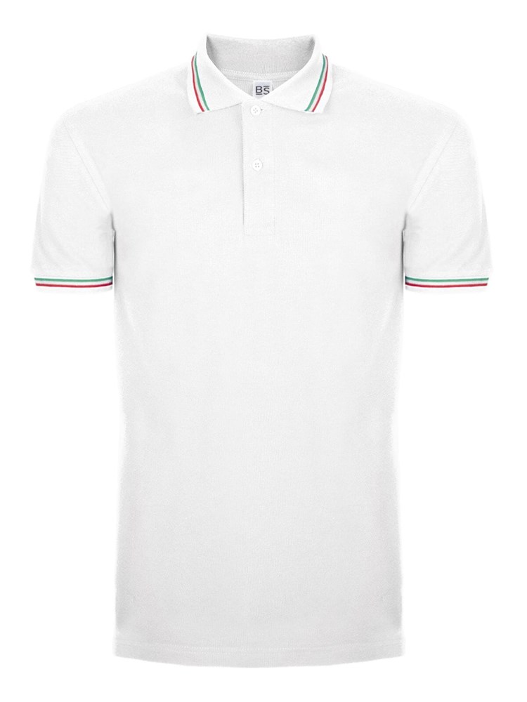BS Italy polo, 200 gr/m² - Wit (White)