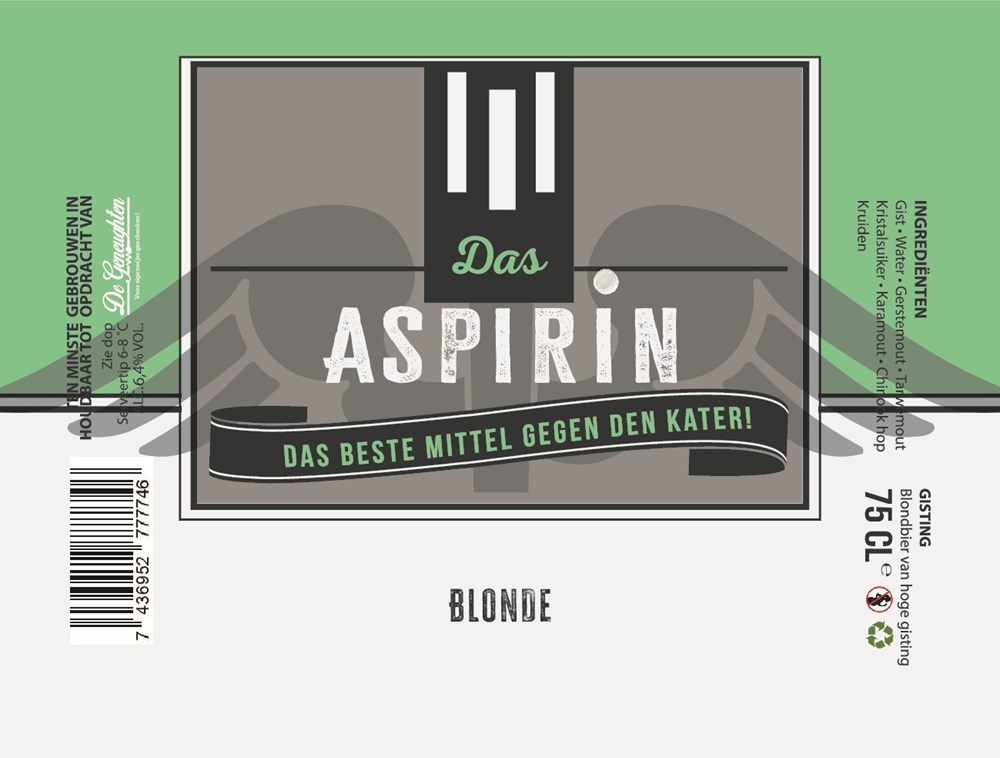 Speciaalbier Das Aspirin Blonde - 75cl