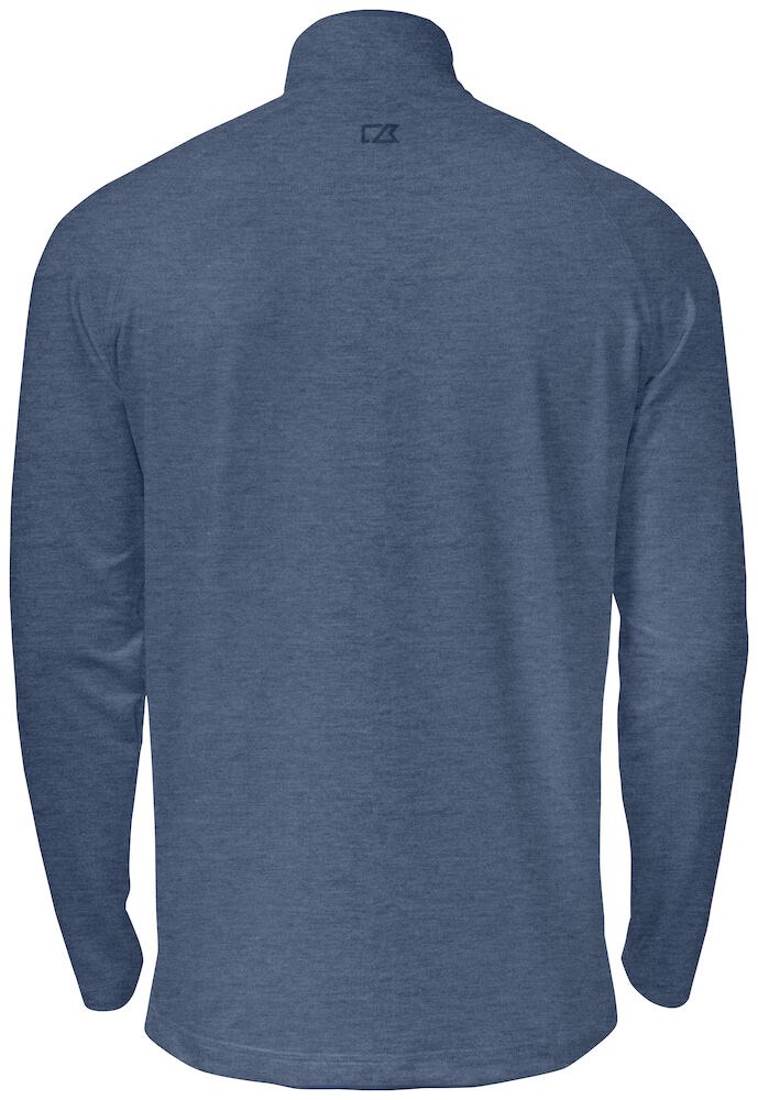 Cutter & Buck - Coos Bay Half Zip Heren Leisteen Blauw Mel. XL